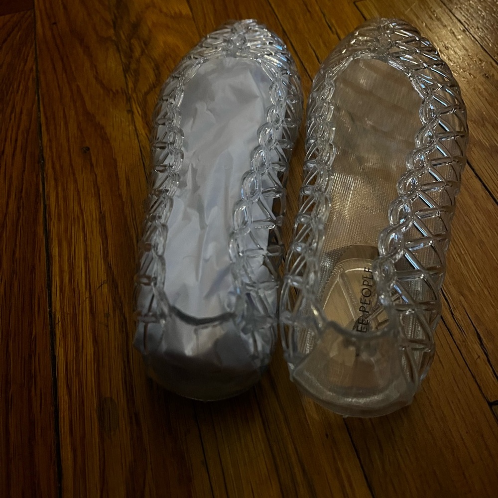 Free People Clear Jelly Sandals
